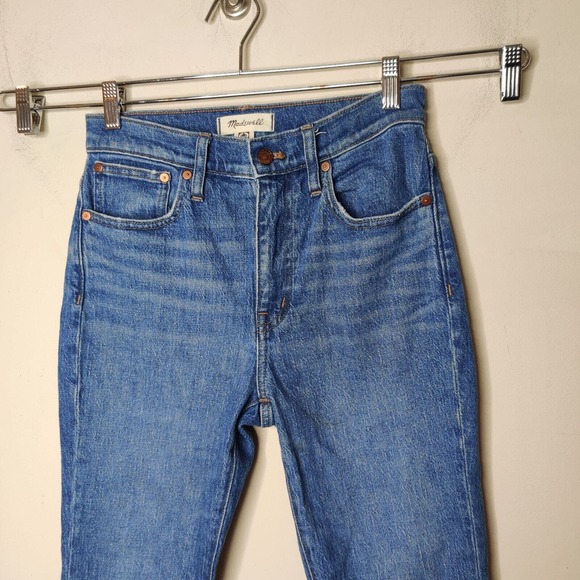 Madewell Jeans High Rise Slim Boy Jean Moorland Wash - Picture 6 of 11